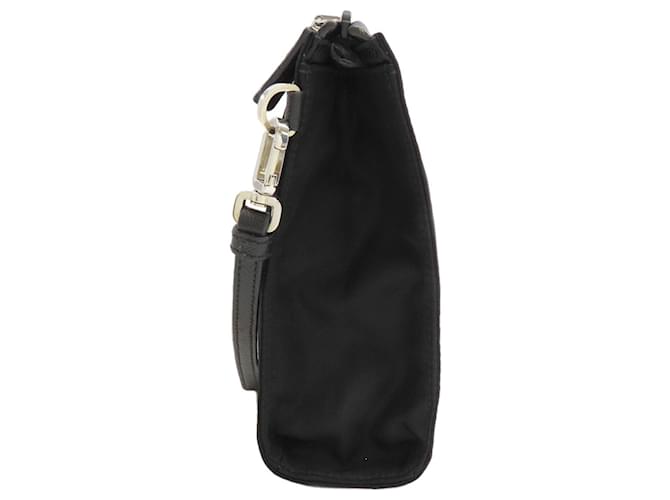 Pochette Prada in nylon nero - vista 3