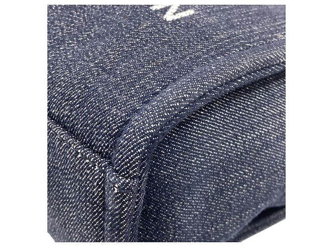 Borsa Tote Chanel A66939 Deauville PM Blu navy - vista 13