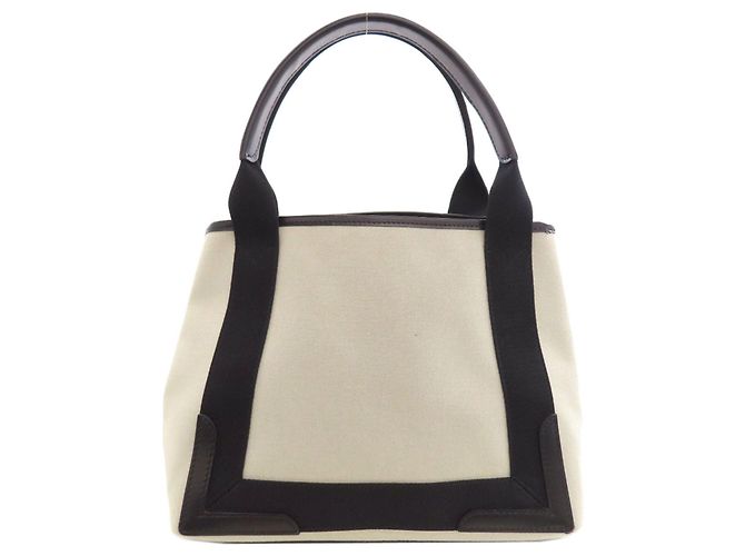 Everyday Borsa Balenciaga Cabas Navy Nero Bianco - vista 2