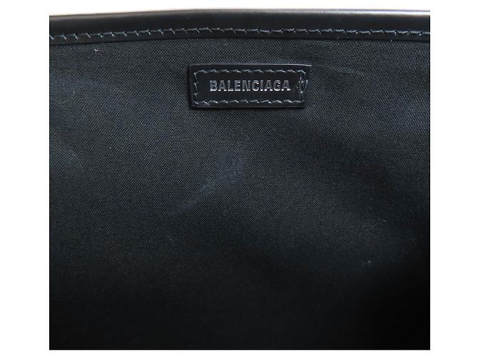 Everyday Borsa Balenciaga Cabas Navy Nero Bianco - vista 6
