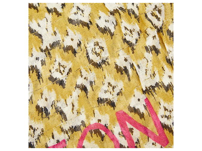 Sciarpa Stole Louis Vuitton Monogram Etol Leopard Marrone - vista 5