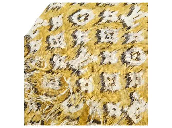 Sciarpa Stole Louis Vuitton Monogram Etol Leopard Marrone - vista 6