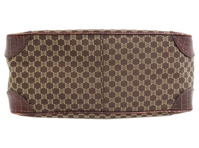 Céline Celine Boogie Bag - Borsa in tela e pelle Marrone - vista 4