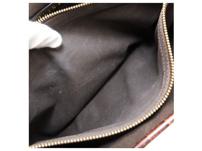 Céline Celine Boogie Bag - Borsa in tela e pelle Marrone - vista 6