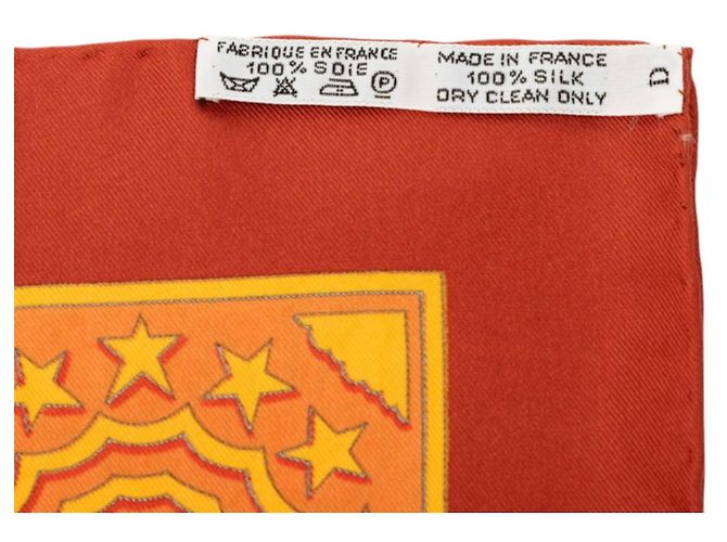 Silk In Hermès Hermes Carre 90 Early America Tuch Braun Mehrfarben - Ansicht 7