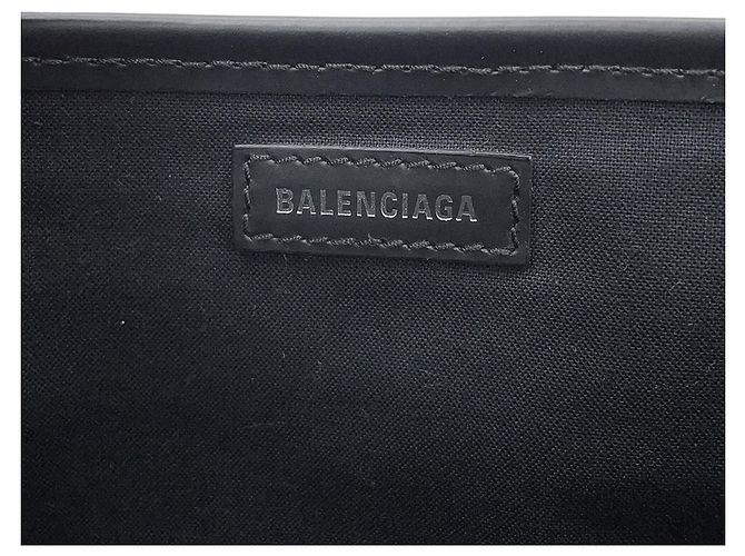 Everyday Borsa Balenciaga Cabas XS Navy Nero Bianco - vista 13