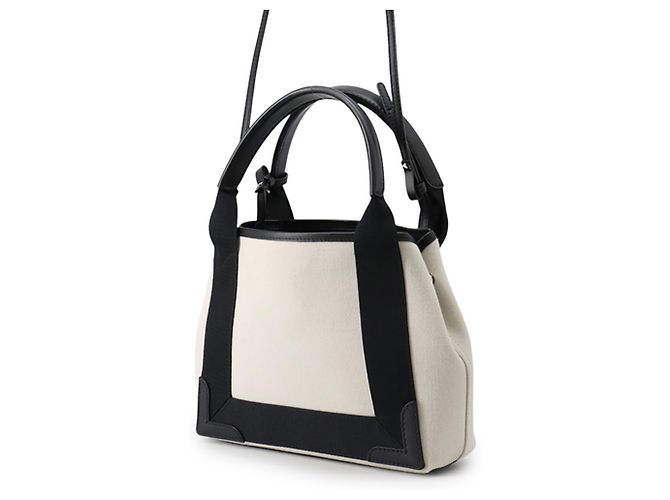 Everyday Borsa Balenciaga Cabas XS Navy Nero Bianco - vista 2
