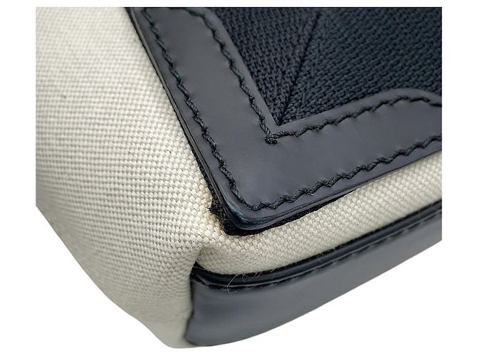 Everyday Borsa Balenciaga Cabas XS Navy Nero Bianco - vista 7