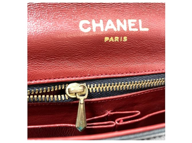 Borsa a tracolla in pelle Chanel Nero - vista 12