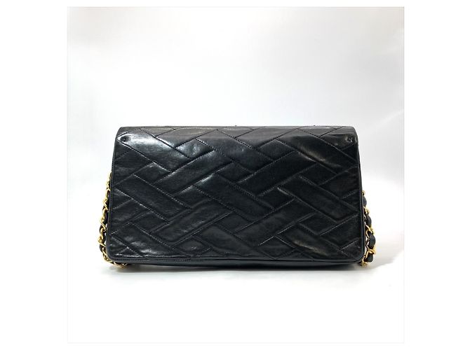 Borsa a tracolla in pelle Chanel Nero - vista 2