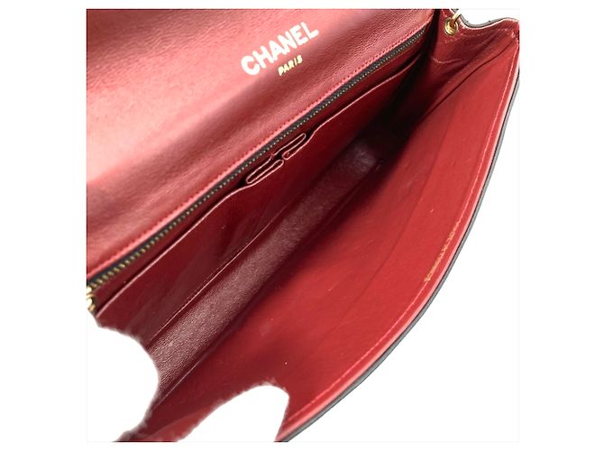 Borsa a tracolla in pelle Chanel Nero - vista 8