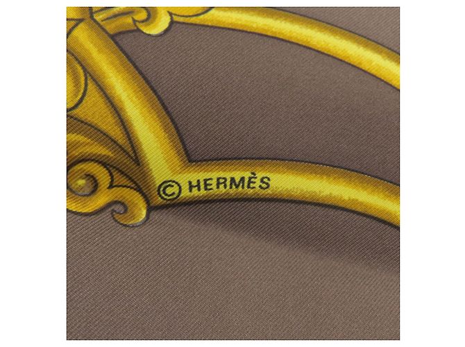 Hermès Hermes Carre 90 Mughal Horse Schal Braun - Ansicht 7