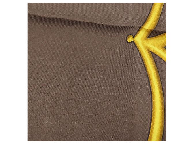 Hermès Hermes Carre 90 Mughal Horse Schal Braun - Ansicht 8