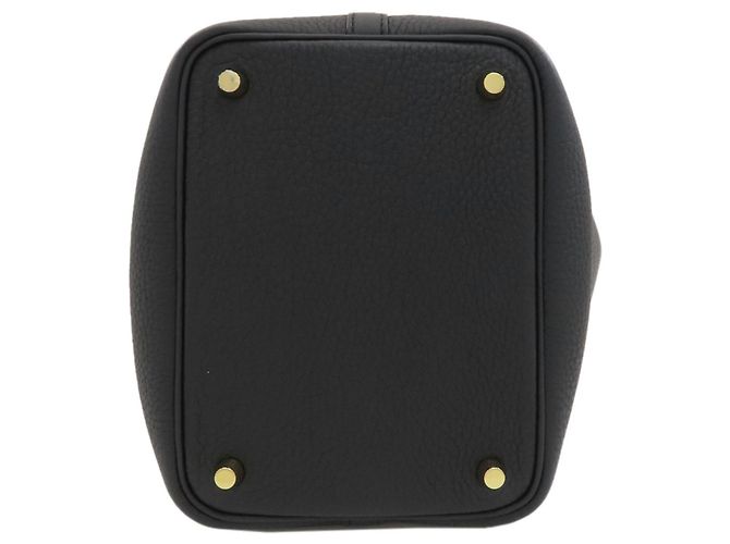Hermès Borsa Hermes Picotin Lock PM in pelle Taurillon Clemence nera Nero - vista 4