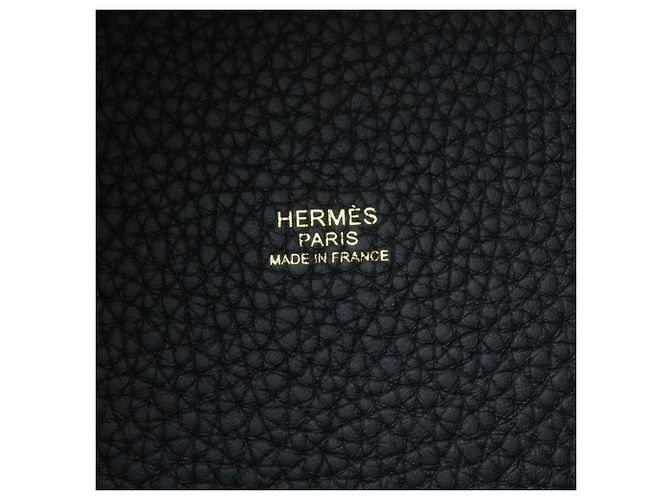 Hermès Borsa Hermes Picotin Lock PM in pelle Taurillon Clemence nera Nero - vista 6
