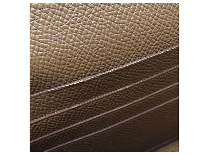 Hermès Cartera Hermes Kelly Long en Etoupe Gray Gris pardo - vista 10