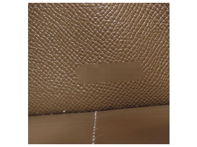 Hermès Cartera Hermes Kelly Long en Etoupe Gray Gris pardo - vista 8