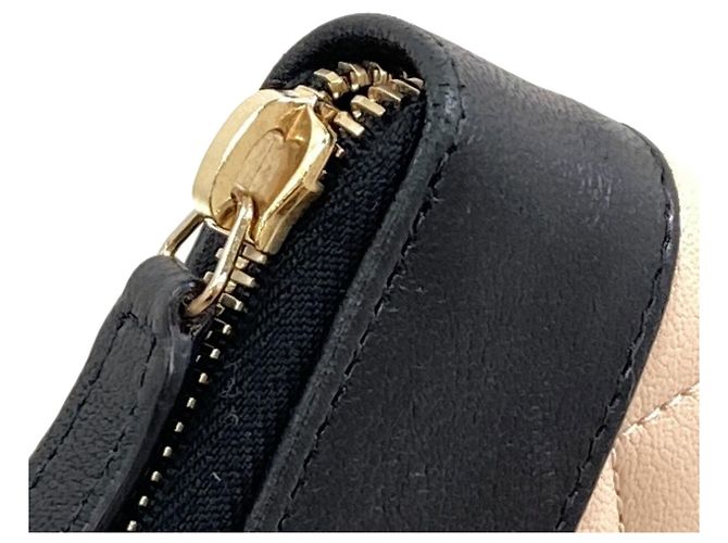 Portafoglio lungo Chanel Mademoiselle con hardware dorato - vista 11