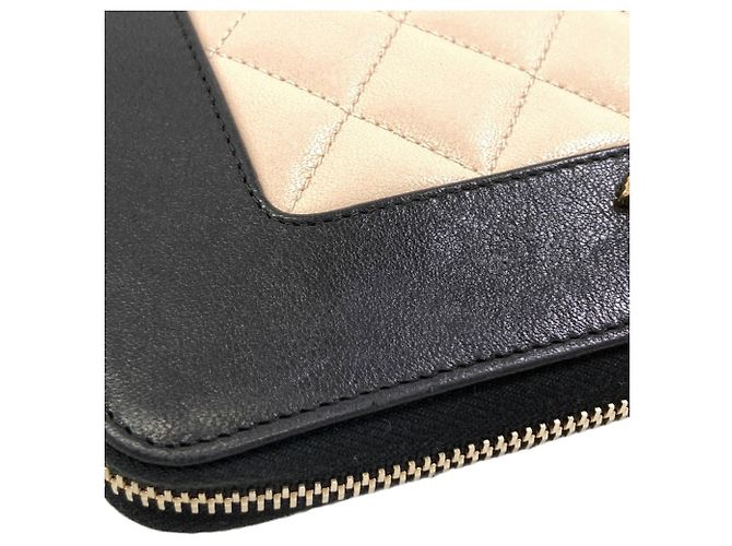 Portafoglio lungo Chanel Mademoiselle con hardware dorato - vista 9
