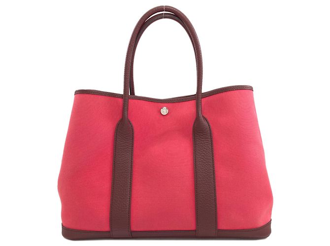 Hermès Borsa Hermes Garden Party PM in Rosa - vista 2