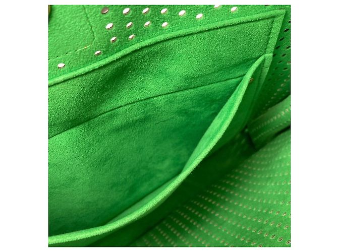 Borsa a tracolla Louis Vuitton M95173 Perfo Musette Verde chiaro Monogramma - vista 7