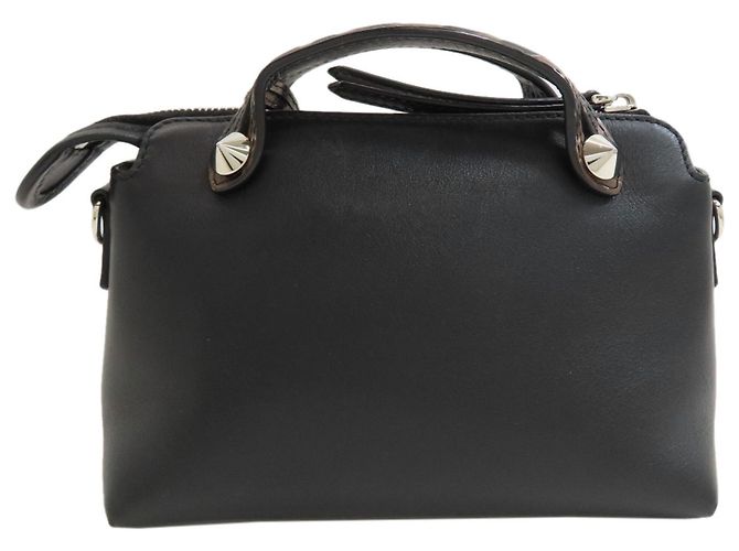 Borsa 2-Way Fendi By The Way Mini Marrone Nero - vista 2