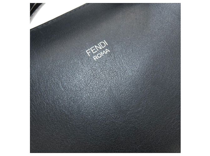 Borsa 2-Way Fendi By The Way Mini Marrone Nero - vista 9