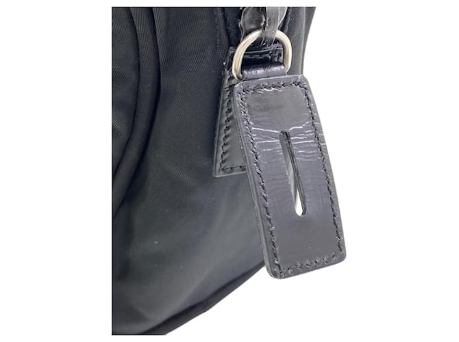 Borsa Prada B8495 Logo Hardware Nero - vista 11