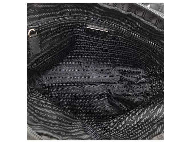 Borsa Prada B8495 Logo Hardware Nero - vista 5