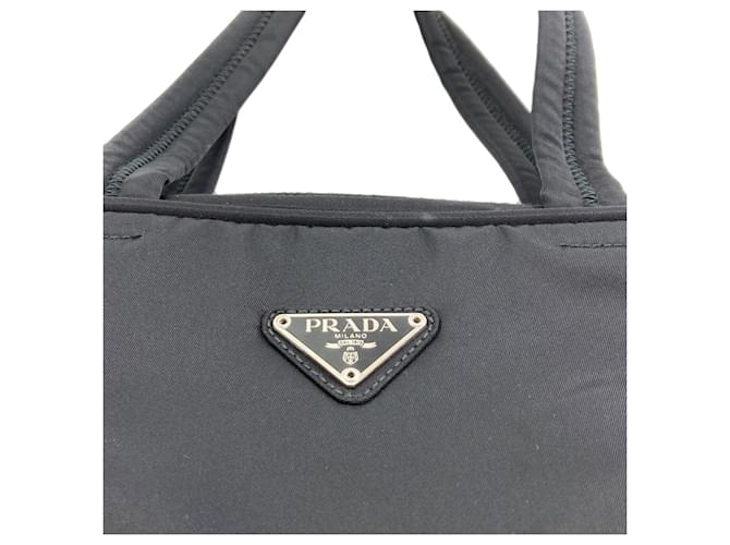 Borsa Prada B8495 Logo Hardware Nero - vista 7