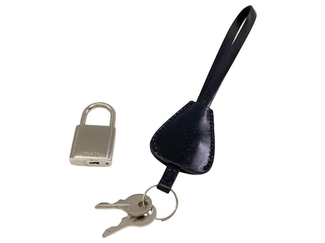 Borsa Prada B8495 Logo Hardware Nero - vista 8