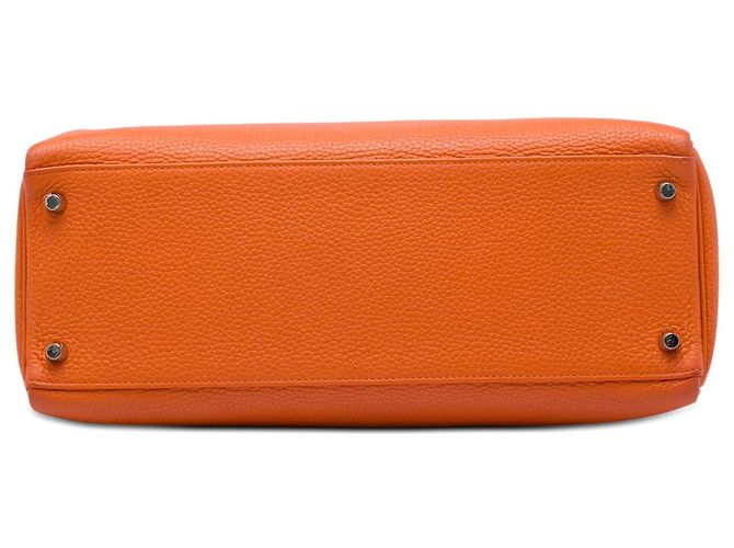 Hermès Orange Togo Kelly II Retourne 35 Naranja - vista 3
