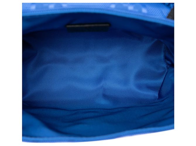 Sac messager Gucci Blue Off The Grid GG Econyl Bleu - vue 4