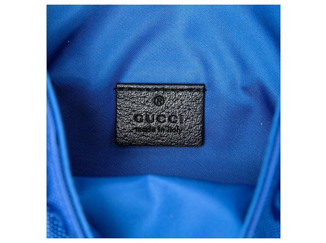 Sac messager Gucci Blue Off The Grid GG Econyl Bleu - vue 5