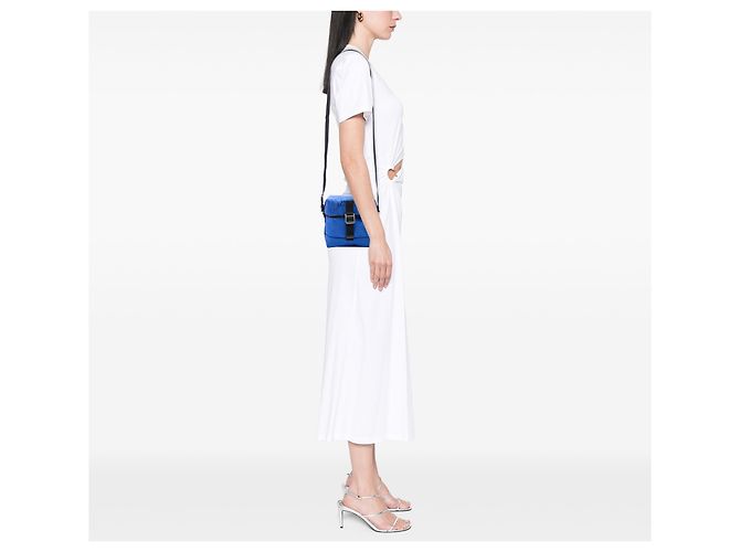 Sac messager Gucci Blue Off The Grid GG Econyl Bleu - vue 6