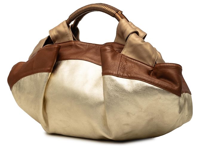 LOEWE Gold Tricolor Nappa Aire Dourado - vista 2