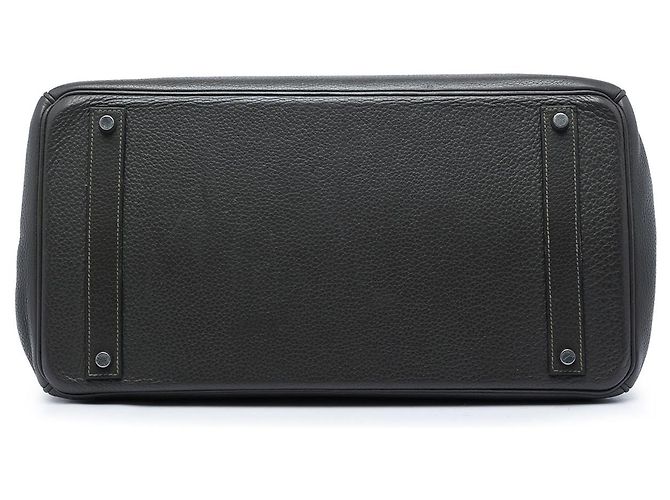Hermès Gray Clemence Birkin Retourne 40 Castaño Gris antracita - vista 3