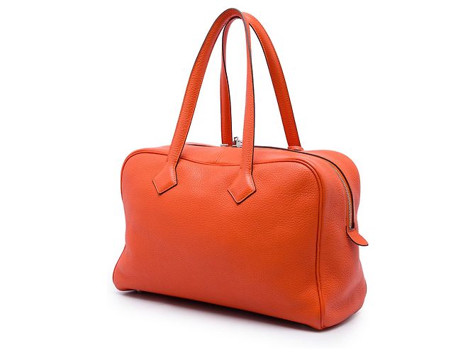 Hermès Orange Clemence Victoria II 35 Naranja - vista 2