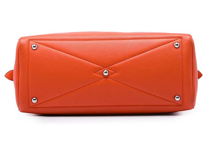 Hermès Orange Clemence Victoria II 35 Naranja - vista 3