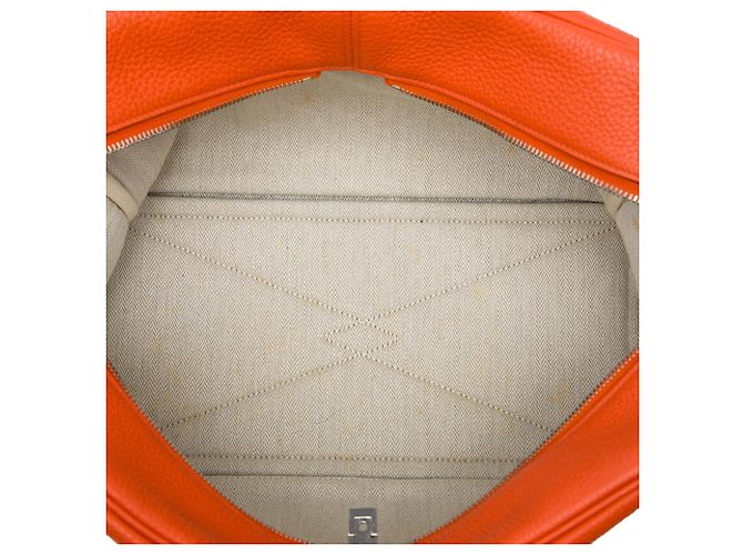 Hermès Orange Clemence Victoria II 35 Naranja - vista 4