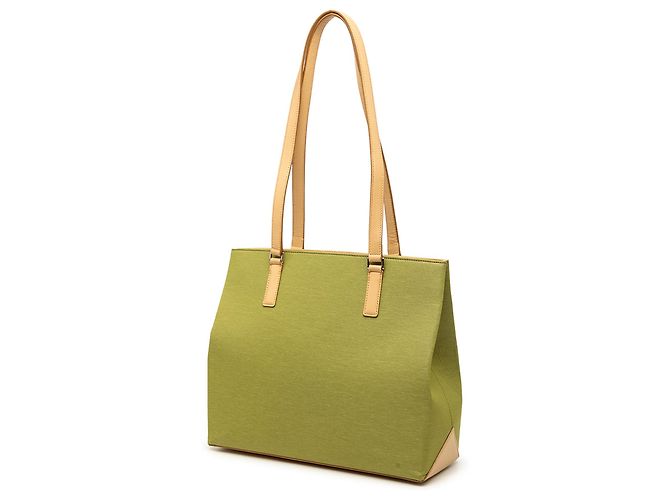 Burberry Supernova Check Canvas Tote mit grünen Nähten Hellgrün - Ansicht 2