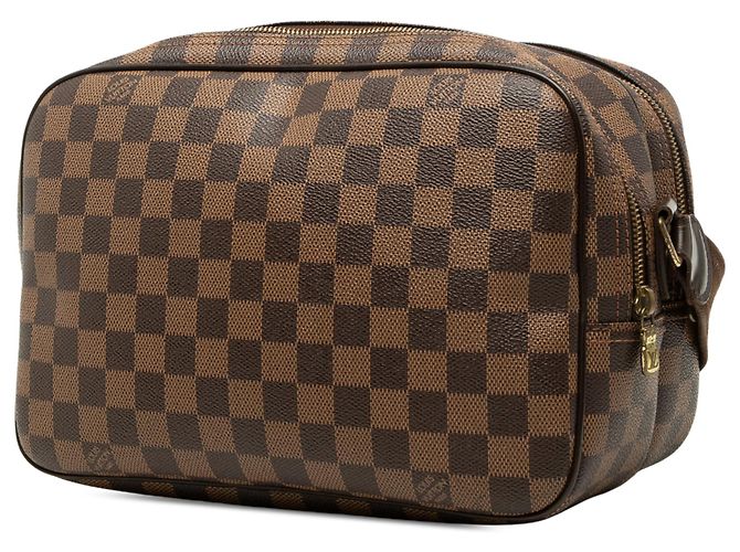 Louis Vuitton Brown Damier Ebene Reporter PM Marrone - vista 2