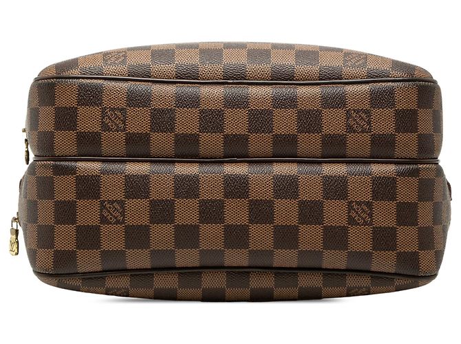 Louis Vuitton Brown Damier Ebene Reporter PM Marrone - vista 3
