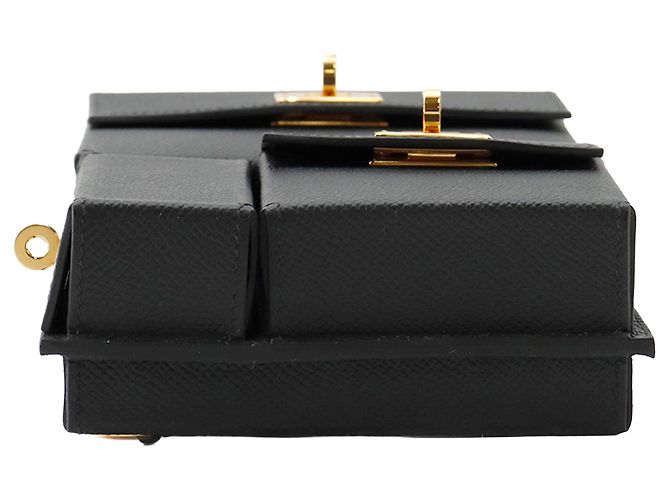 Hermès Black Epsom Kelly Multipocket To Go Pouch Nero - vista 3