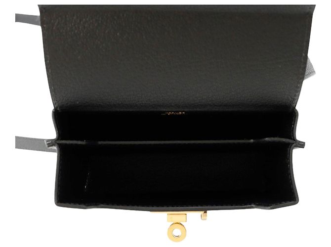 Hermès Black Epsom Kelly Multipocket To Go Pouch Nero - vista 4