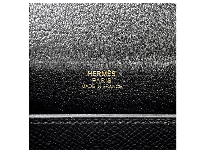 Hermès Black Epsom Kelly Multipocket To Go Pouch Nero - vista 5
