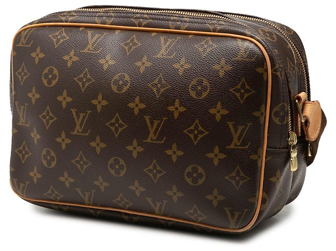 Louis Vuitton Brown Monogram Reporter PM Marrone - vista 2