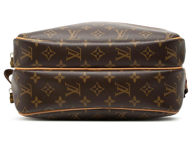 Louis Vuitton Brown Monogram Reporter PM Marrone - vista 3