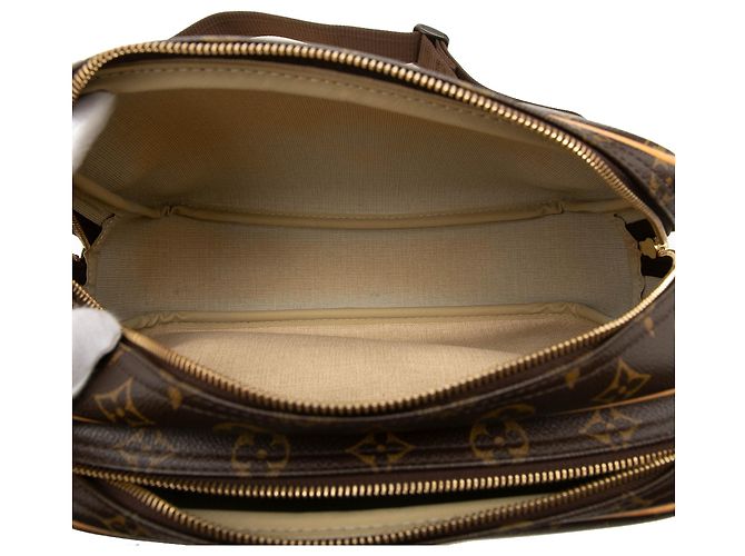 Louis Vuitton Brown Monogram Reporter PM Marrone - vista 4