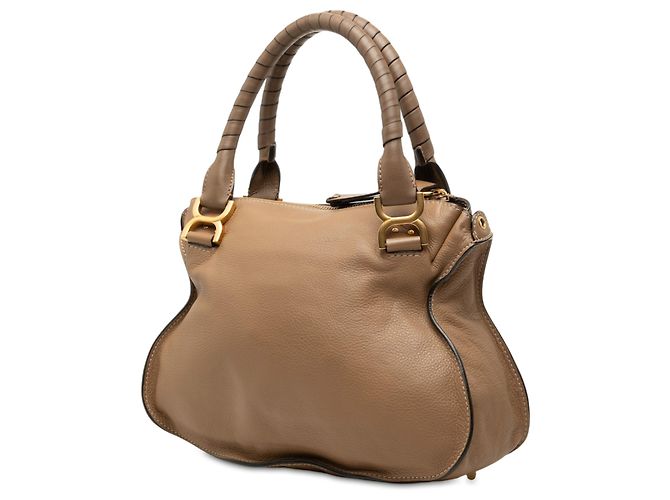 Chloé Marcie Satchel aus Leder in Braun, Medium Hellbraun - Ansicht 2